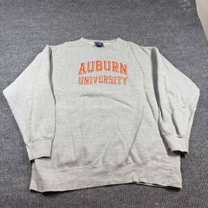 Vintage MV Sport Sweatshirt Men's XXL Auburn University Gray Fleece Pullover
